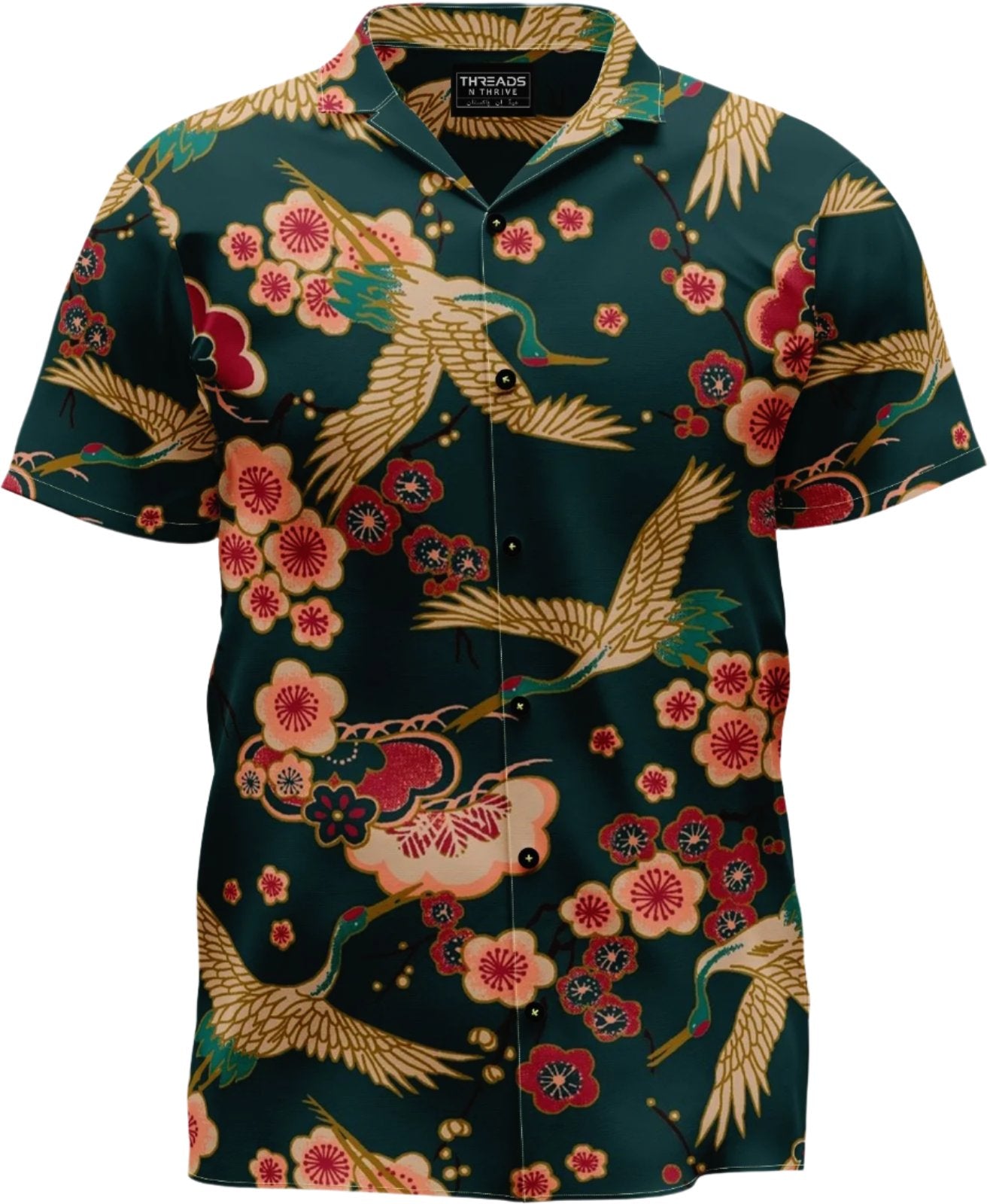 JAPANESE STYLE CRANE SHIRT