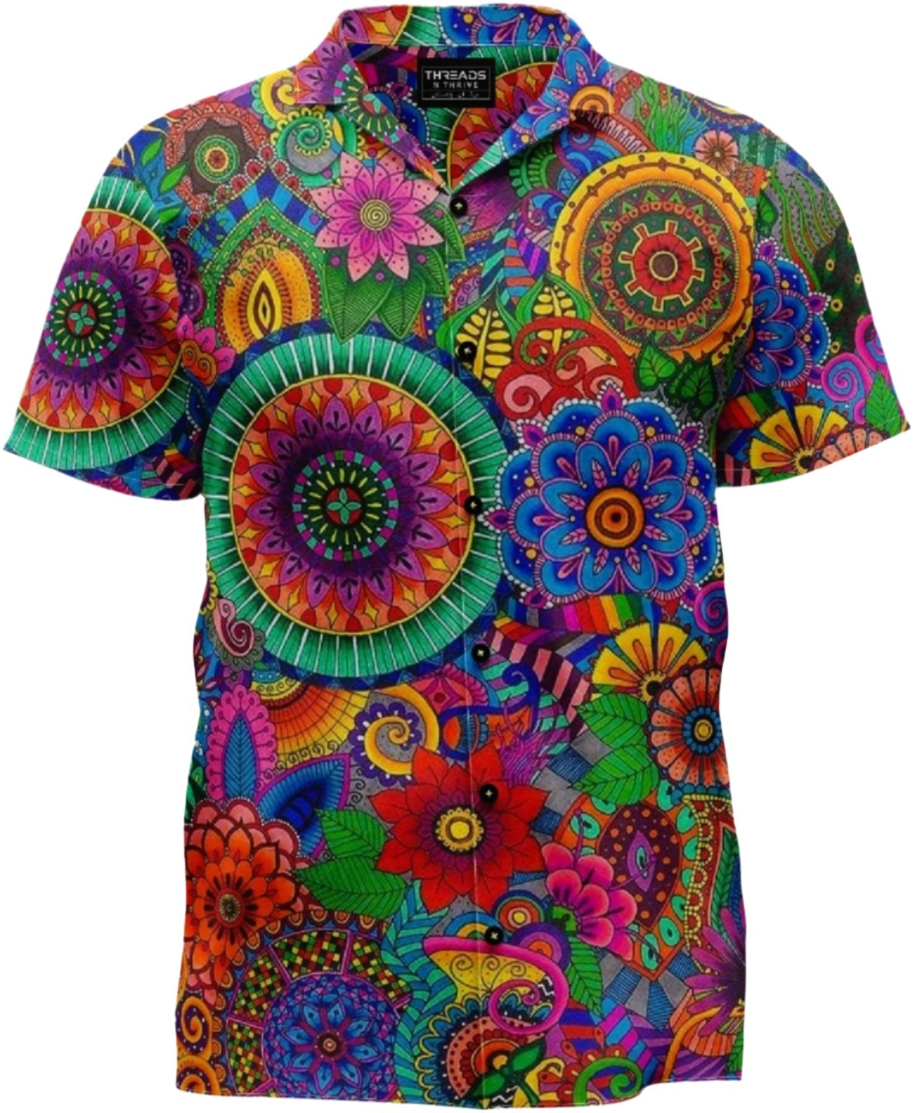 COULOURFUL RANGOLI STYLE MANDALA SHIRT
