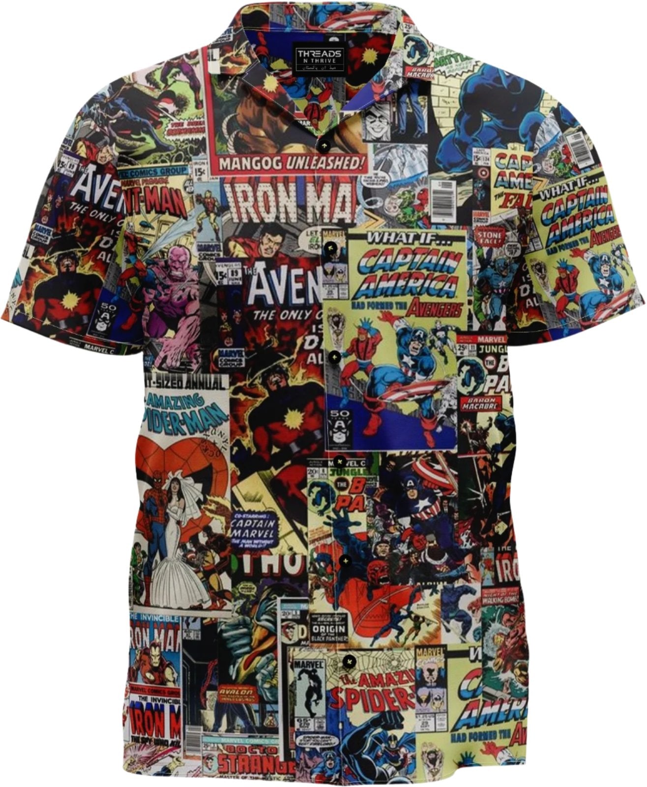 MARVEL DC COMICS PRINTED SHIRT