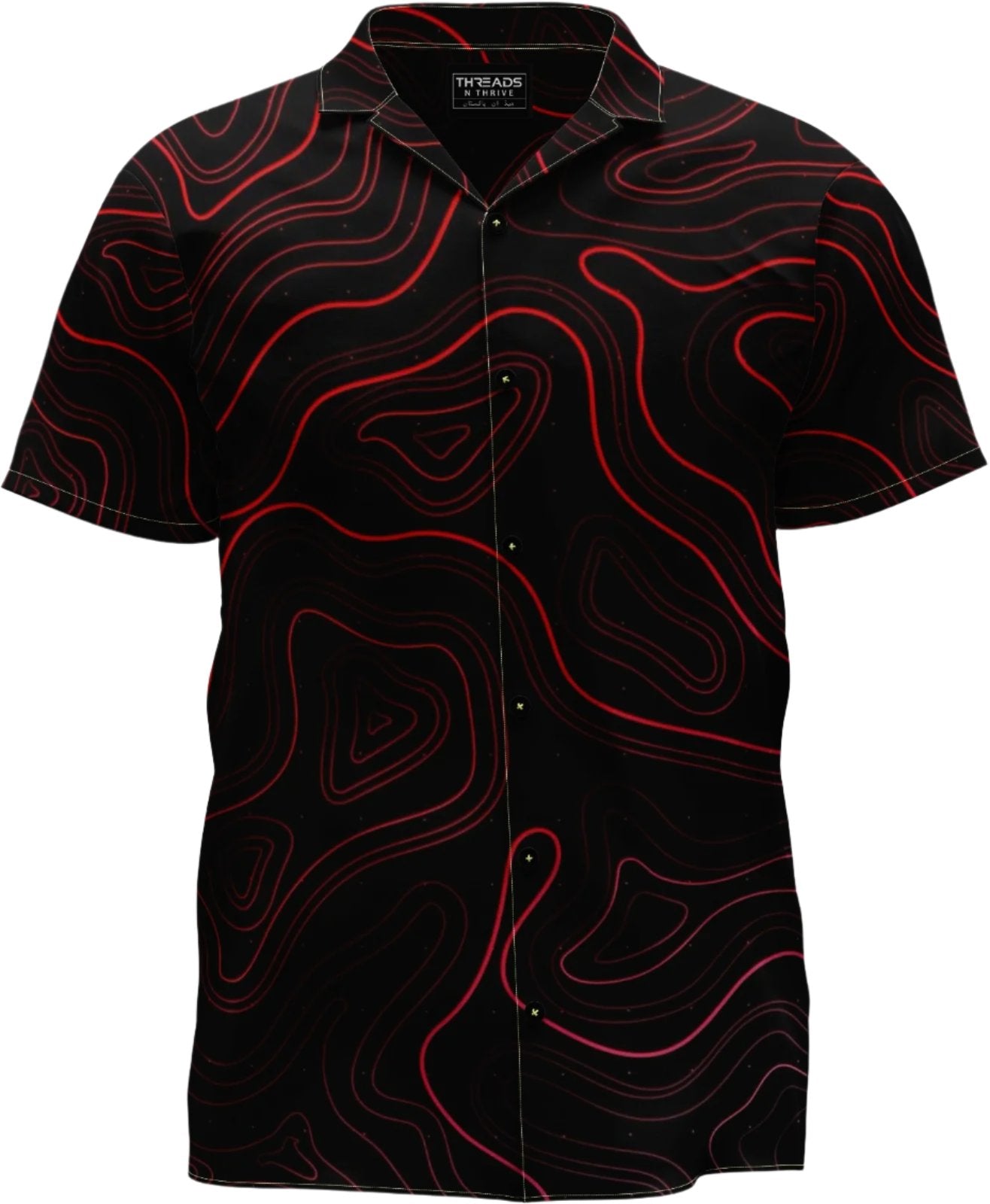 TOPOGRAPIC MAP BACKGROUND SHIRT