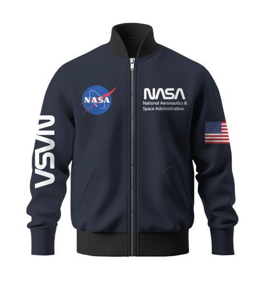 "Cosmic Voyager: NASA-Inspired Jacket"