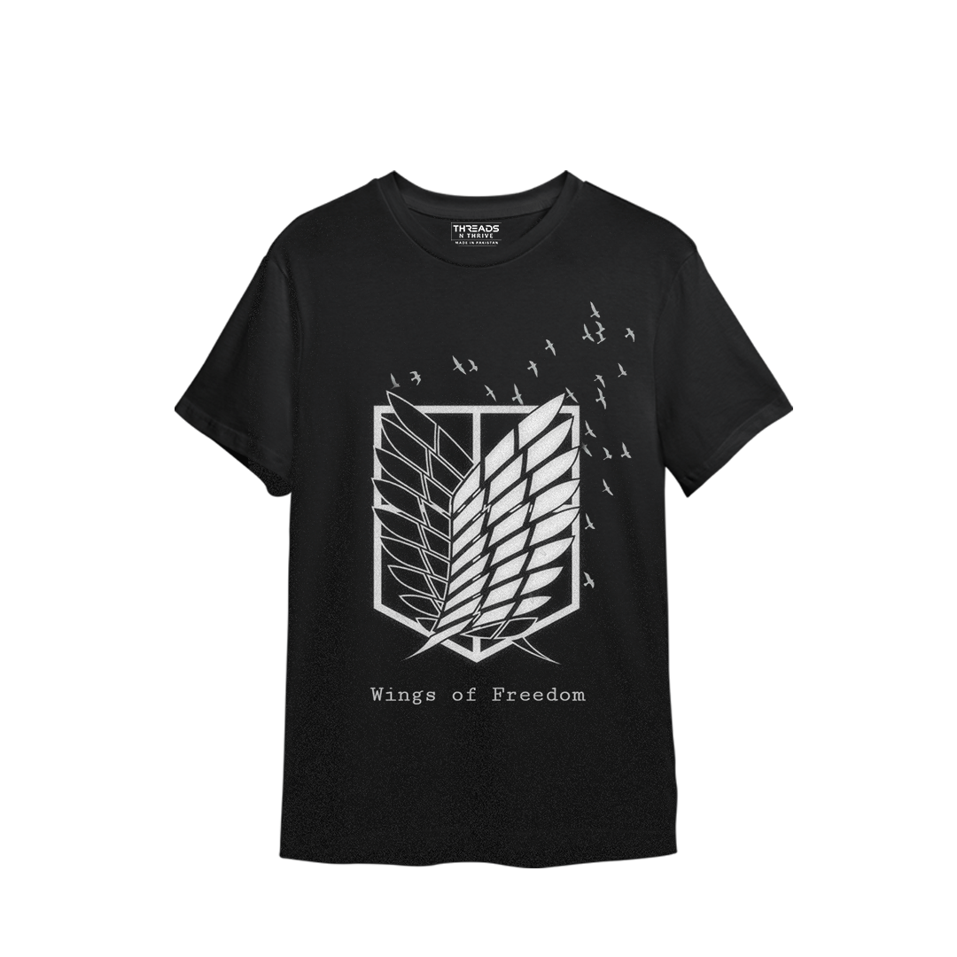 WINGS OF FREEDOM PRINTED T-SHIRT