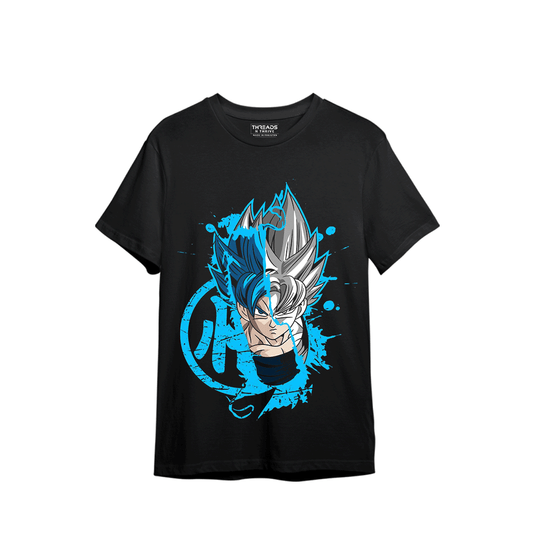 GOKU BLUE PRINTED T-SHIRT