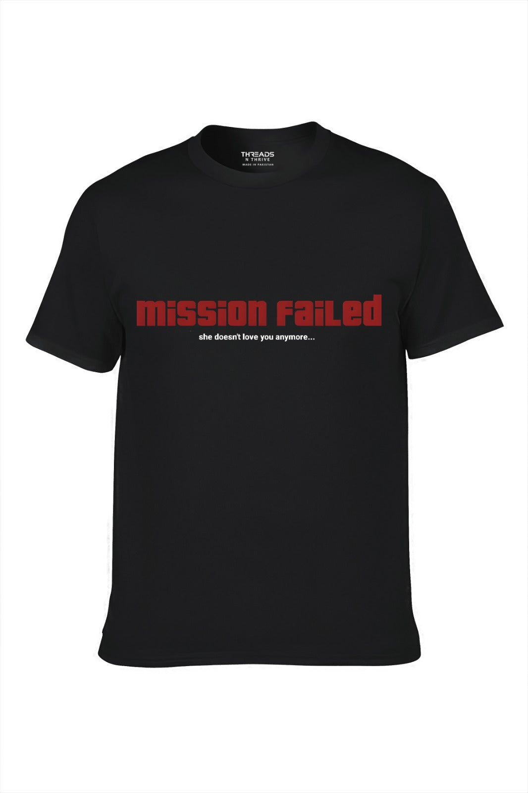 MISSION FAILED PRINTED T-SHIRT