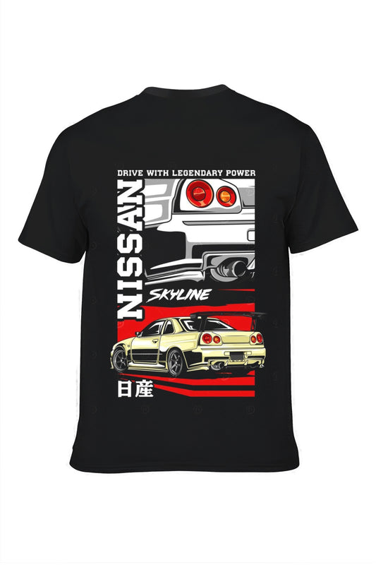 NISSAN SKYLINE PRINTED T-SHIRT