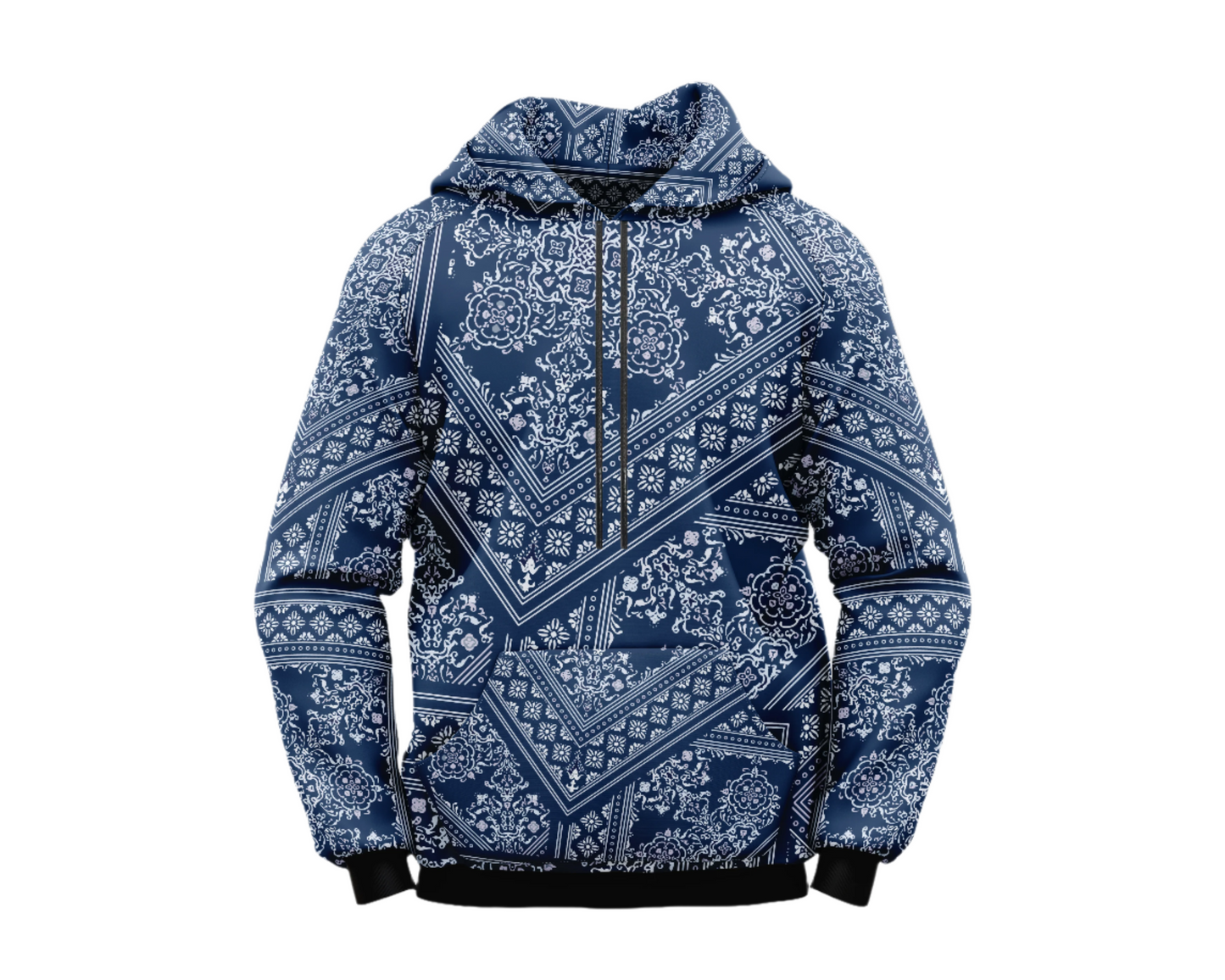 Classic Navy Blue Bandana hoodie