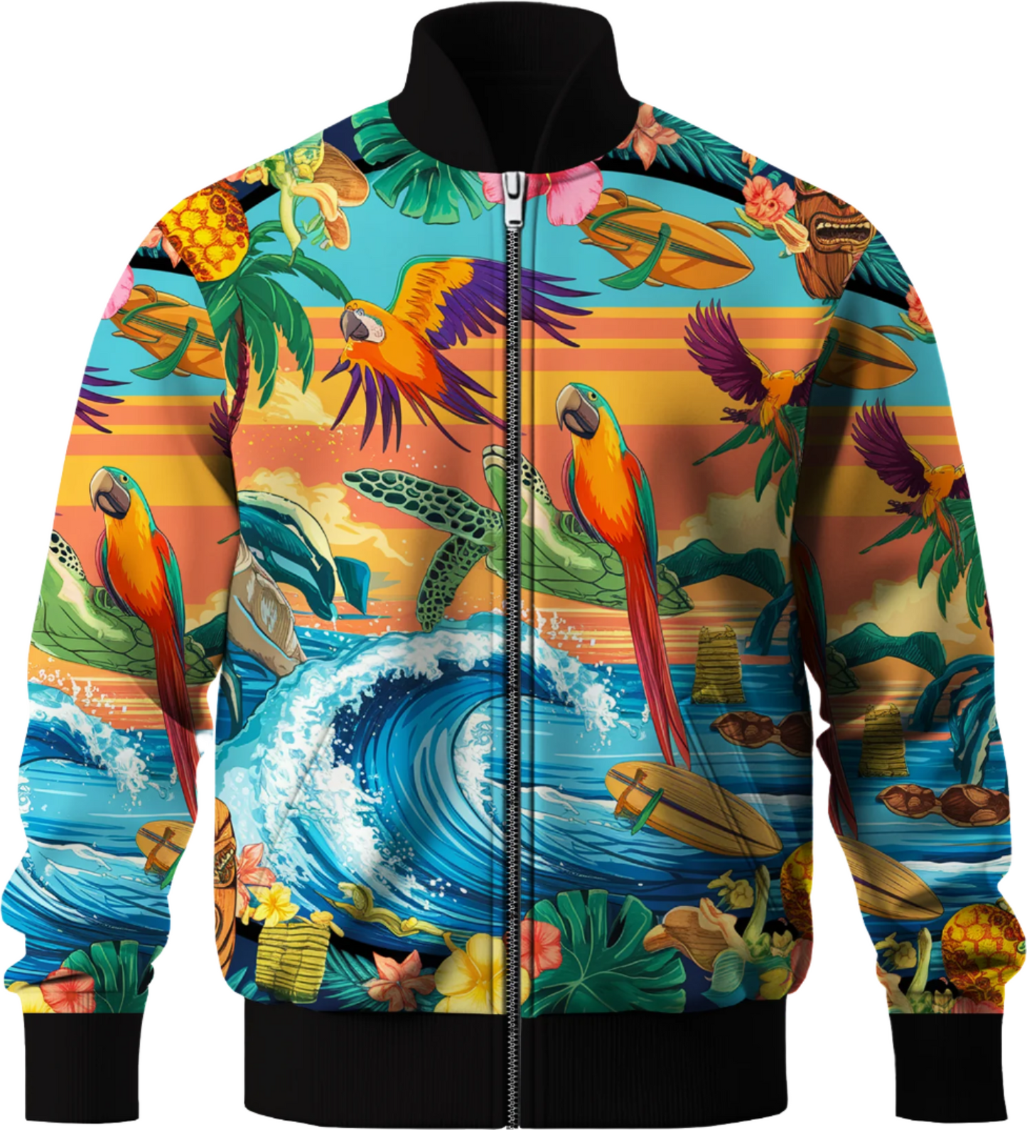 TROPICAL PARROT THEMED JACKET