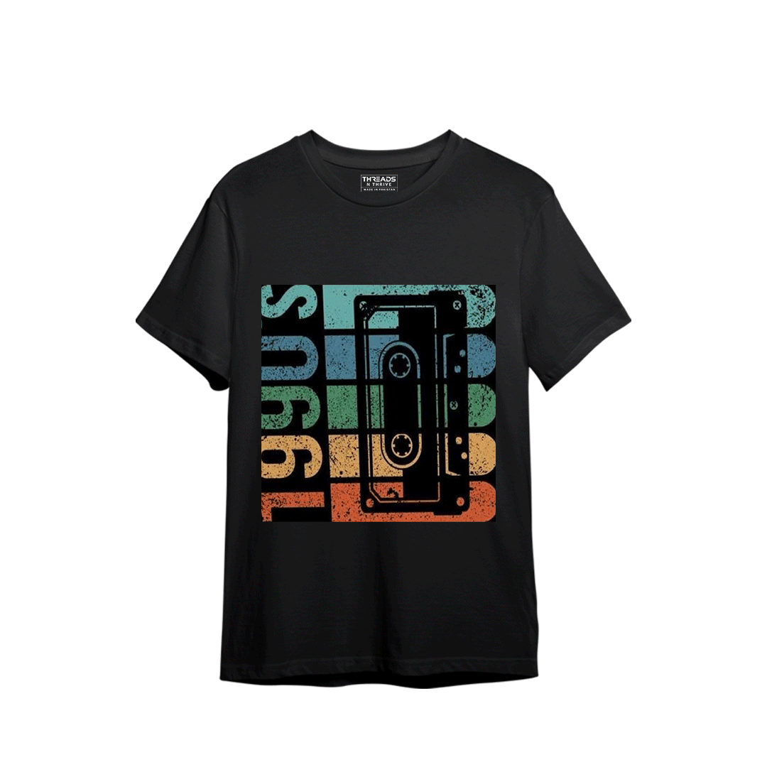 1980 CASSETE PRINTED T-SHIRT